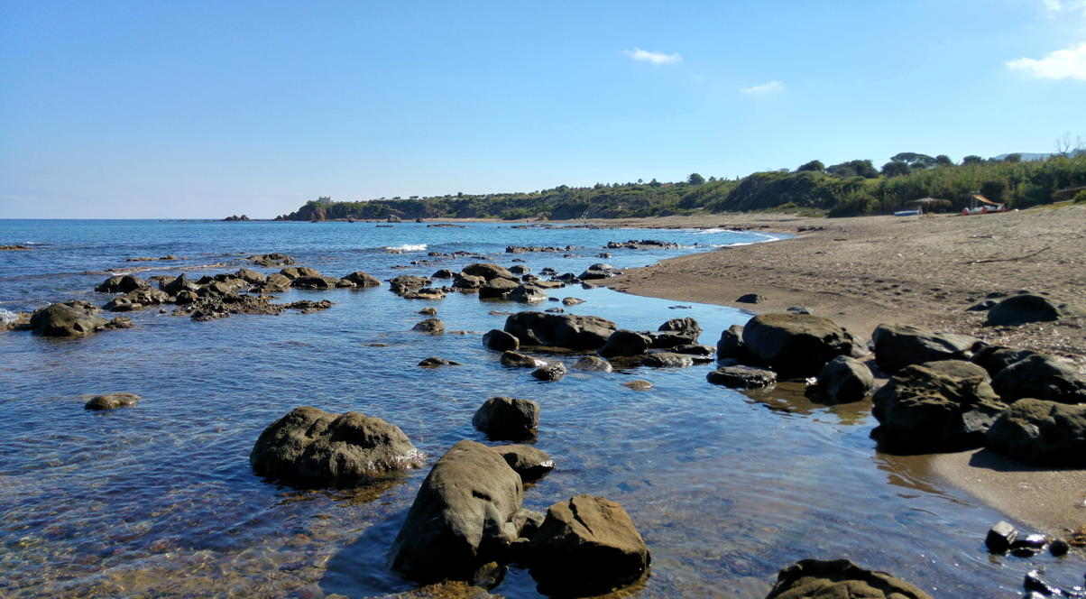 Playa de Settefrati  - Vista bahía desde poniente