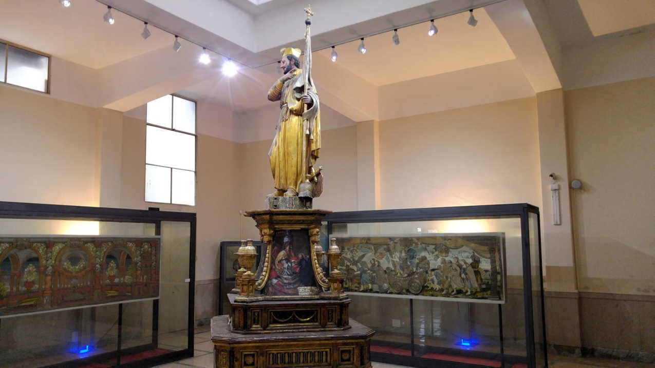 Iglesia de Casa Professa - Peana procesionaria con San Ignacio de Loyola