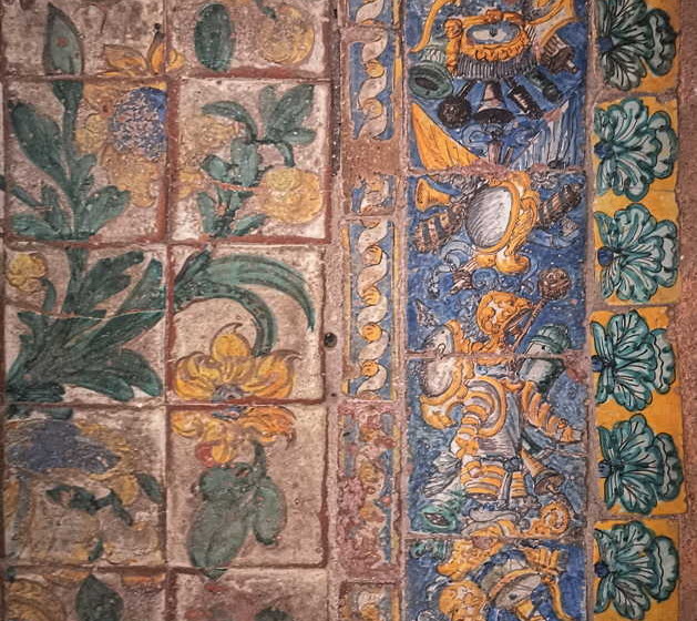 Oratorio de San Mercurio - detalle embaldosado del '700