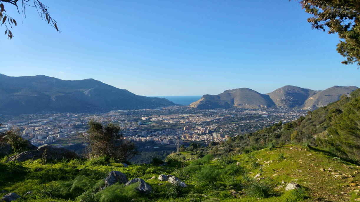 Monte Pellegrino - Vistas del Monte Pellegrino hacia poniente