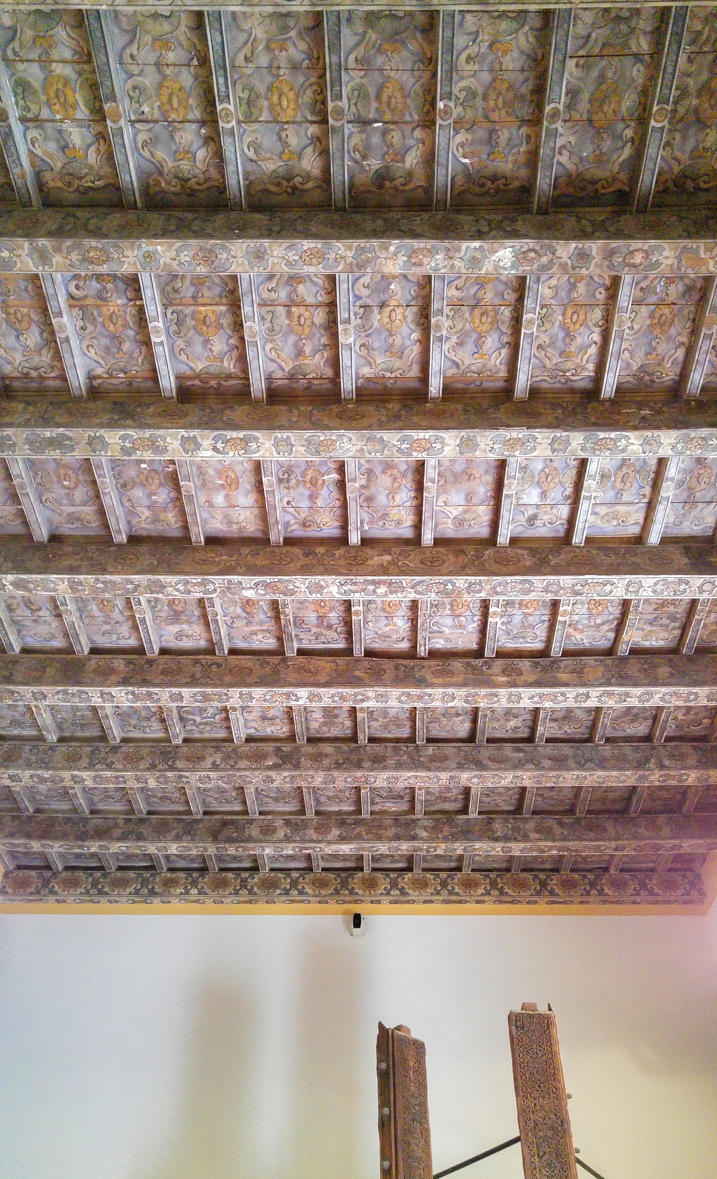 Palazzo Abatellis - techo en bigas pintadas Sala I