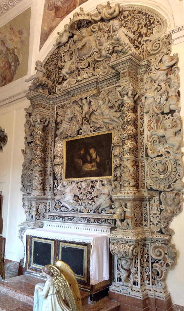 Santa Maria di Monte Oliveto - el altar de la sacristía