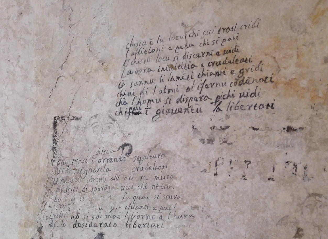 Museo de la Inquisición - grafito celda mujeres