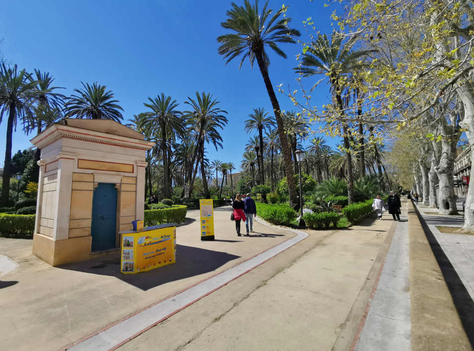 Villa Bonanno - el rincón noreste del parque